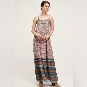 Anthropologie Floreat  Anja Maxi Dress with Spaghetti Straps size‎ Small NWT